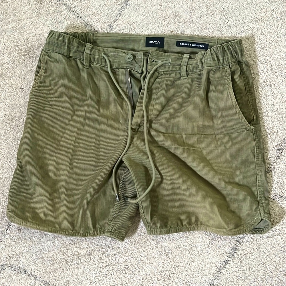 RVCA Nature x Industry Cord Shorts Size 33